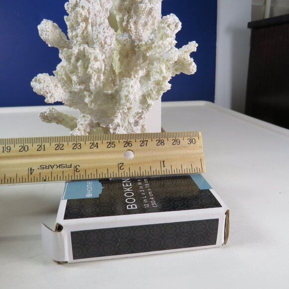 White Faux Coral Bookends from Target 2012 Nautical, lots of texture - Picture 5 of 12